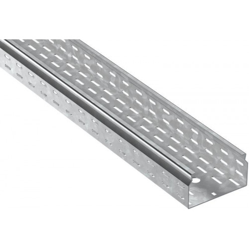 Лоток листовой перфорированный ESCA 7 80х150 L2500 сталь 1.5мм HDZ IEK CLP10-080-150-150-D25-HDZ