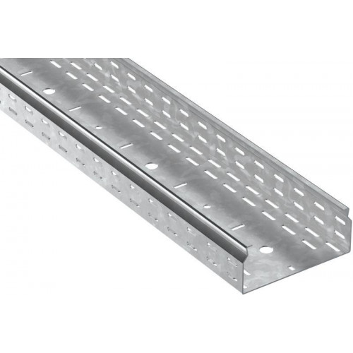 Лоток листовой перфорированный ESCA 7 80х200 L2500 сталь 2.0мм HDZ IEK CLP10-080-200-200-D25-HDZ