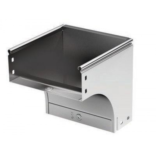 Угол для лотка вертикальный внешний 90град. 500х100 CDV 90 в компл. с крепежн. элемент. цинк-ламель DKC 37477KZL