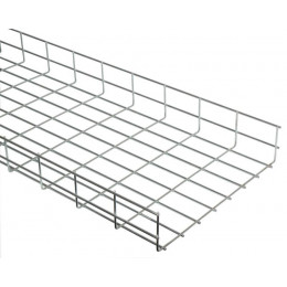 Лоток проволочный усиленный 400х100 L3000 сталь 5мм оцинк. IEK CLWU10-100-400-3