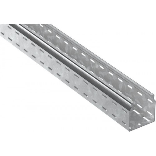 Лоток листовой перфорированный ESCA 7 100х100 L2500 сталь 2.0мм HDZ IEK CLP10-100-100-200-D25-HDZ