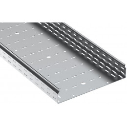 Лоток листовой перфорированный ESCA 7 80х400 L2500 сталь 1.5мм IEK CLP10-080-400-150-D25
